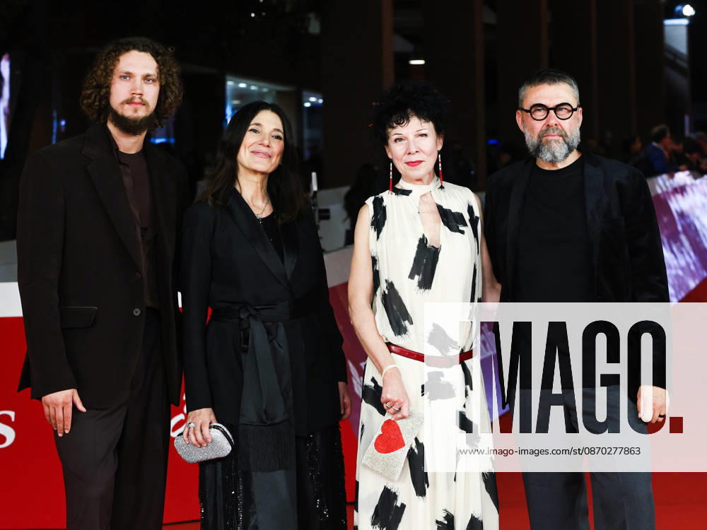 IPA90001054 - Rome, 2026 Film Festival Evening 9 Red carpet for the film UÄ¼a (Ulya) Pictured: KÄrlis Arnolds Avots, Stefania Rifiordi, Ieva JurjÄne, and Viesturs KairiÅ¡s in attendance