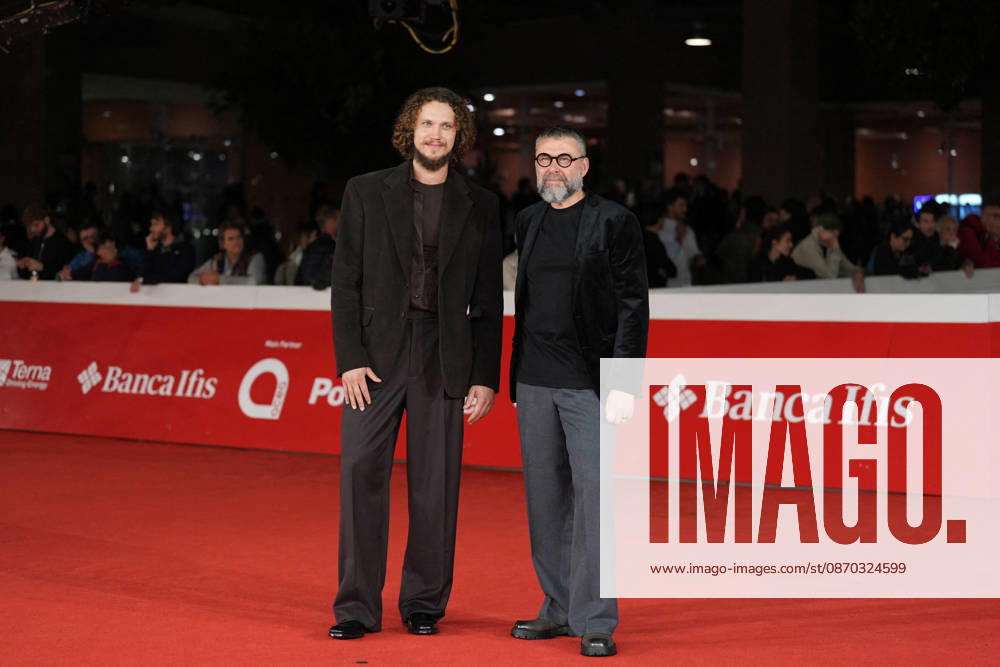 21st Rome Film Fest - Ula Screening Latvian actors Viesturs Kairiss and Karlis Arnolds Avots attend the red carpet premiere of the film Ula (Ulya) during the 21st Rome Film Fest in Rome, Italy on October 21, 2026. Photo by Andrea Bracaglia ABACAPRESS.COM Rome Italy Italy