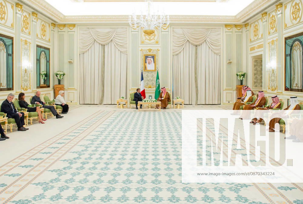 Saudi Crown Prince and French President Hold Bilateral Talks in Riyadh Saudi Crown Prince Mohammed bin Salman and French President Emmanuel Macron hold official talks in Riyadh, Saudi Arabia, on October 21, 2026, to review longstanding strategic relations between the two countries and discuss ways to strengthen bilateral cooperation across various sectors. The two leaders also exchange views on regional and international developments and discuss coordinating joint efforts to support international security and stability. Photo by Saudi Press Agency apaimages Khan Yunis Gaza Strip Saudi Arabia 211026_Saudi_SPO_00(1)