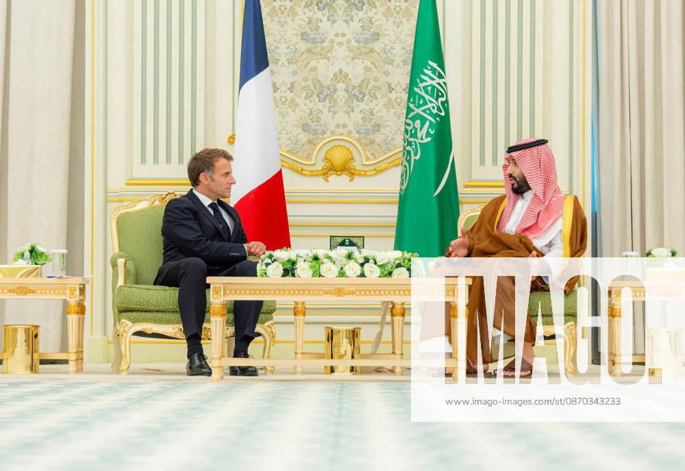 Saudi Crown Prince and French President Hold Bilateral Talks in Riyadh Saudi Crown Prince Mohammed bin Salman and French President Emmanuel Macron hold official talks in Riyadh, Saudi Arabia, on October 21, 2026, to review longstanding strategic relations between the two countries and discuss ways to strengthen bilateral cooperation across various sectors. The two leaders also exchange views on regional and international developments and discuss coordinating joint efforts to support international security and stability. Photo by Saudi Press Agency apaimages Khan Yunis Gaza Strip Saudi Arabia 211026_Saudi_SPO_00(4)