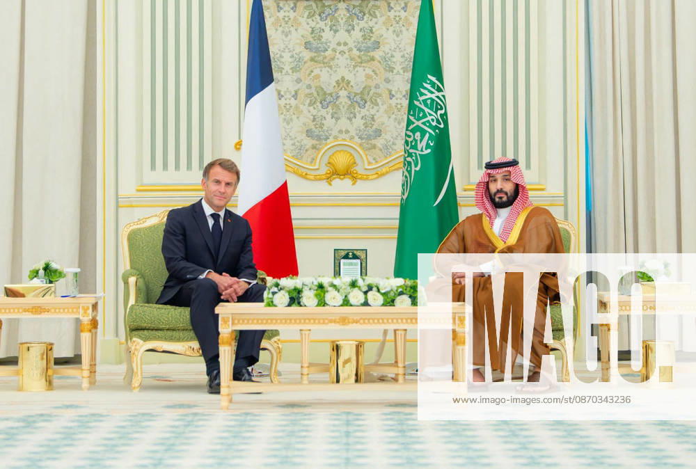 Saudi Crown Prince and French President Hold Bilateral Talks in Riyadh Saudi Crown Prince Mohammed bin Salman and French President Emmanuel Macron hold official talks in Riyadh, Saudi Arabia, on October 21, 2026, to review longstanding strategic relations between the two countries and discuss ways to strengthen bilateral cooperation across various sectors. The two leaders also exchange views on regional and international developments and discuss coordinating joint efforts to support international security and stability. Photo by Saudi Press Agency apaimages Saudi Arabia 211026_Saudi_SPO_00(5)