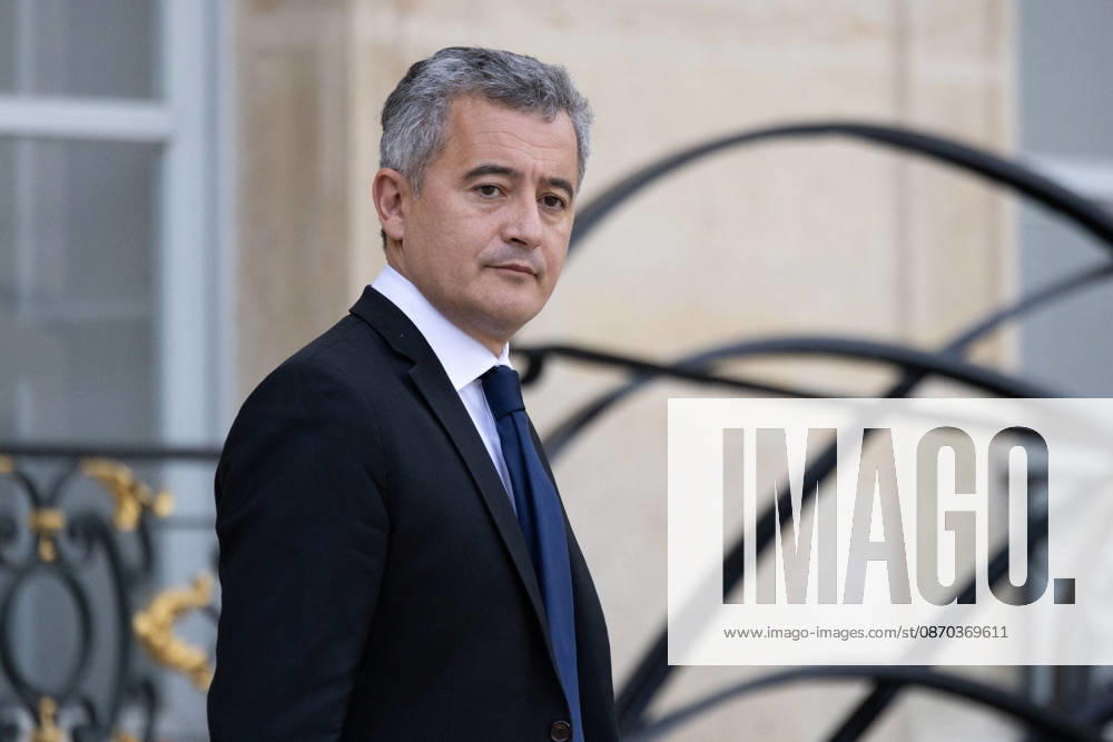 Weekly Cabinet Meeting - Paris Justice Minister Gerald Darmanin leaves after attending the weekly cabinet meeting at the Elysee Palace in Paris on October 22, 2026. Photo by Raphael Lafargue ABACAPRESS.COM Paris France