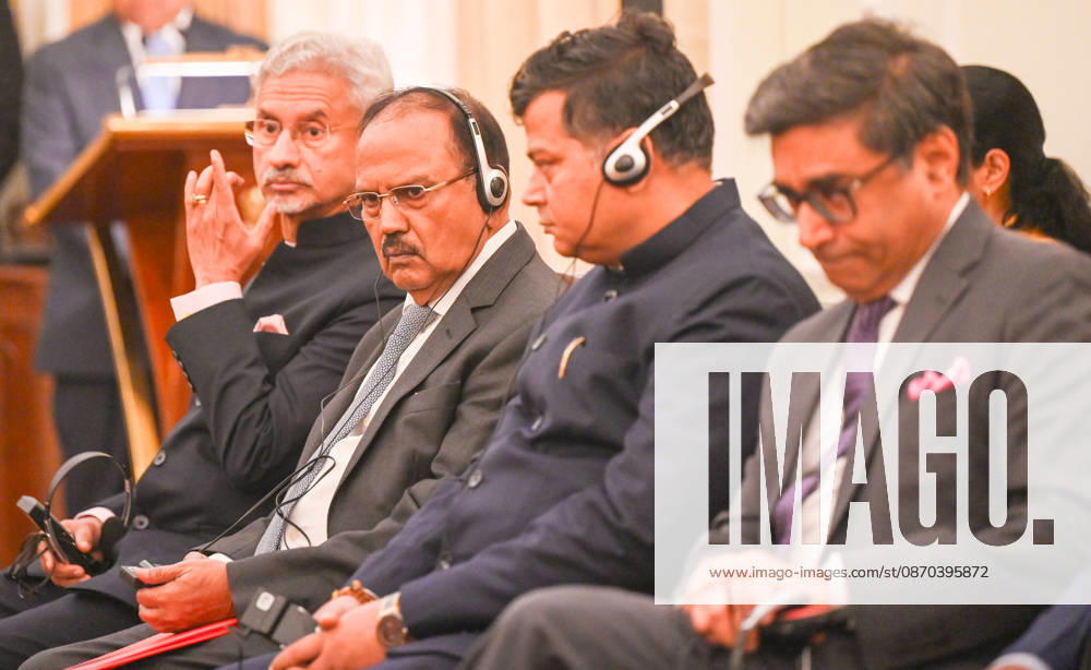 Minister of External Affairs S Jaishankar, NSA Ajit Doval, Foreign Secretary Vikram Misri and others during a joint press statement after a bilateral meeting between India and Poland leaders, at the Hyderabad House on October 22, 2026 in New Delhi, India. The high-level meeting marked Polish Prime Minister Tusk s official visit to India from October 21-23, 2026 his first visit to the country as Prime Minister since 2010 aimed at advancing the India-Poland Strategic Partnership and deepening India-EU strategic ties. During wide-ranging discussions, both leaders reviewed bilateral cooperation across key sectors including trade, technology, defense-industrial collaboration, and energy, while reaffirming joint com