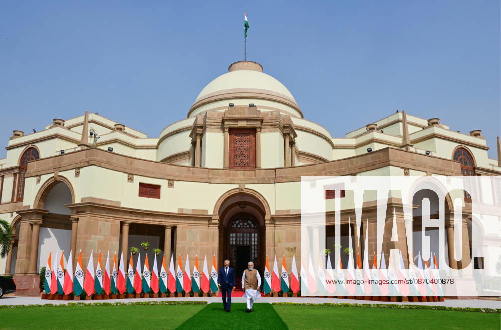 India-Poland Bilateral Meeting at Hyderabad House New Delhi, Oct 22 (ANI): Prime Minister Narendra Modi and his Polish counterpart, Donald Tusk, at Hyderabad House, in New Delhi on Thursday. (Narendra Modi Photo Gallery ANI Photo) New Delhi Delhi India
