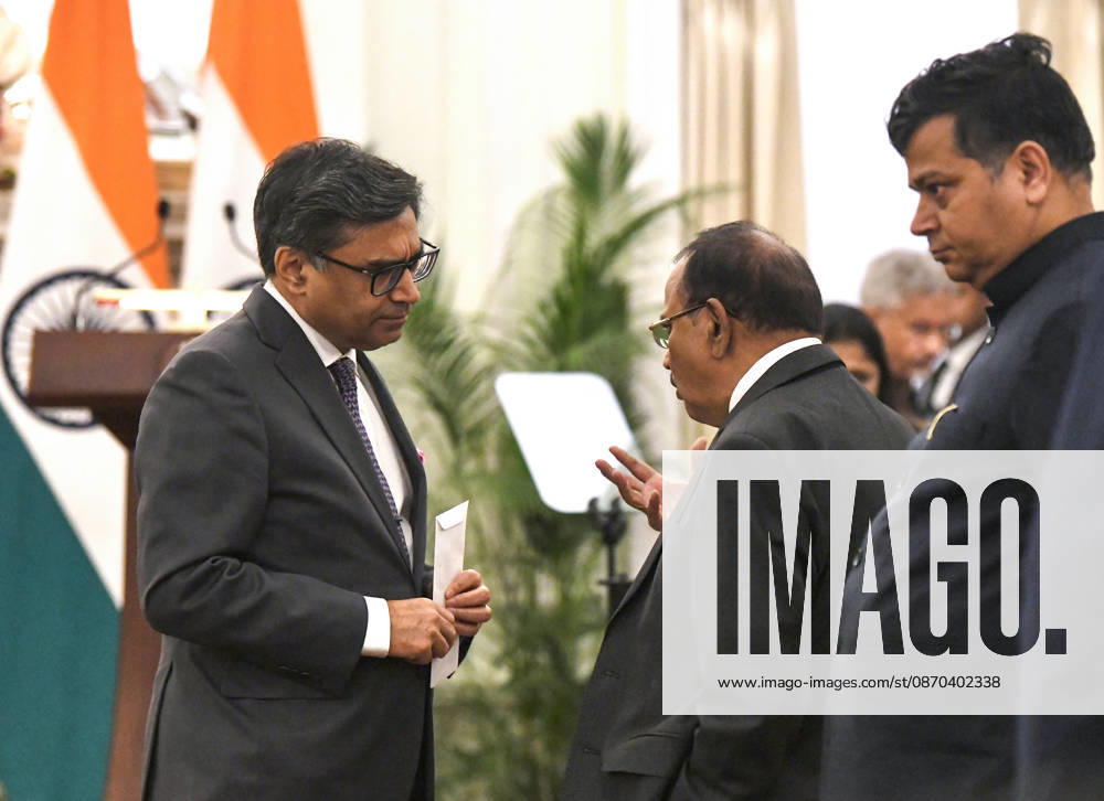 NSA Ajit Doval at Hyderabad House New Delhi, Oct 22 (ANI): NSA Ajit Doval speaks with Foreign Secretary Vikram Misri before the joint press statement between Prime Minister Narendra Modi and Polish Prime Minister Donald Tusk at Hyderabad House, in New Delhi on Thursday. NEW DELHI Delhi India