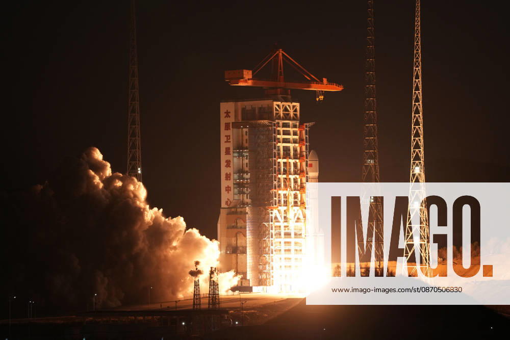 (261023) -- TAIYUAN, Oct. 23, 2026 -- A modified Long March-6 carrier rocket carrying the Yaogan-50 03 satellite blasts off from the Taiyuan Satellite Launch Center in north China s Shanxi Province, Oct. 23, 2026. The Yaogan-50 03 satellite was launched at 6:15 p.m. (Beijing Time) and entered its planned orbit. The launch mission was a complete success. (Photo by Xinhua) (EyesOnSci) CHINA-SHANXI-TAIYUAN-SATELLITE-LAUNCH (CN) DongxMeng