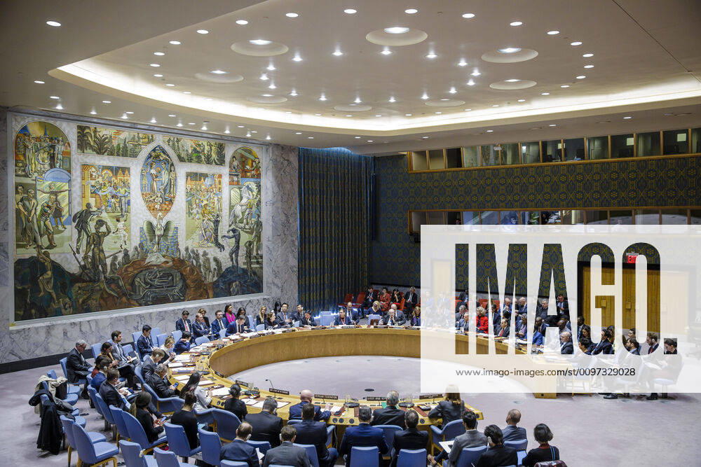 UN Security Council meeting on the humanitarian situation in Syria part New York, 27 02 2020 New York United States