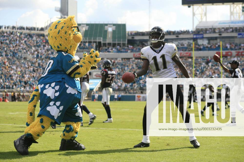 Jacksonville Jaguars Maskottchen 'Jaxson' während des Spiels, das