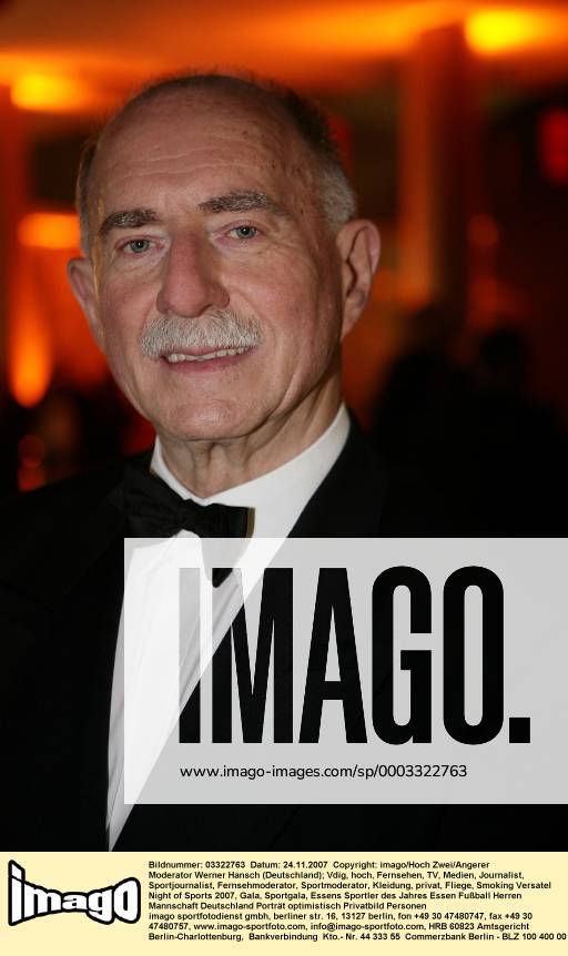 Moderator Werner Hansch (Deutschland) Fußball Herren Versatel Night of