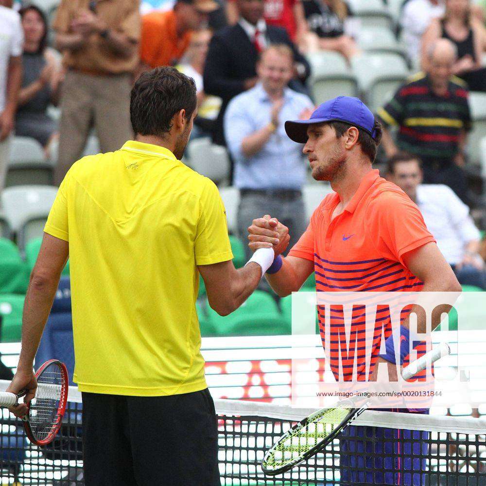 Marin Cilic ( CRO ) rechts Mischa Zverev ( GER ) nach dem Spiel Mercedes Cup, Tennis, ATP Tennis