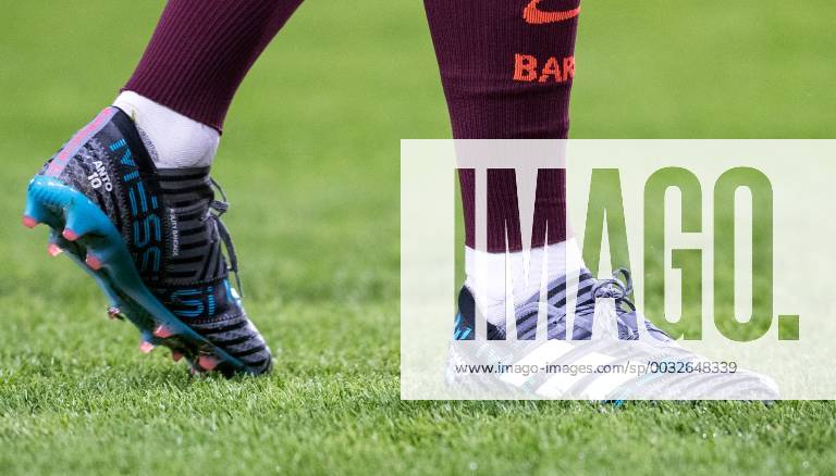 Adidas Nemeziz Cold Blooded football boots of Lionel Messi of Barcelona during the UEFA Champions