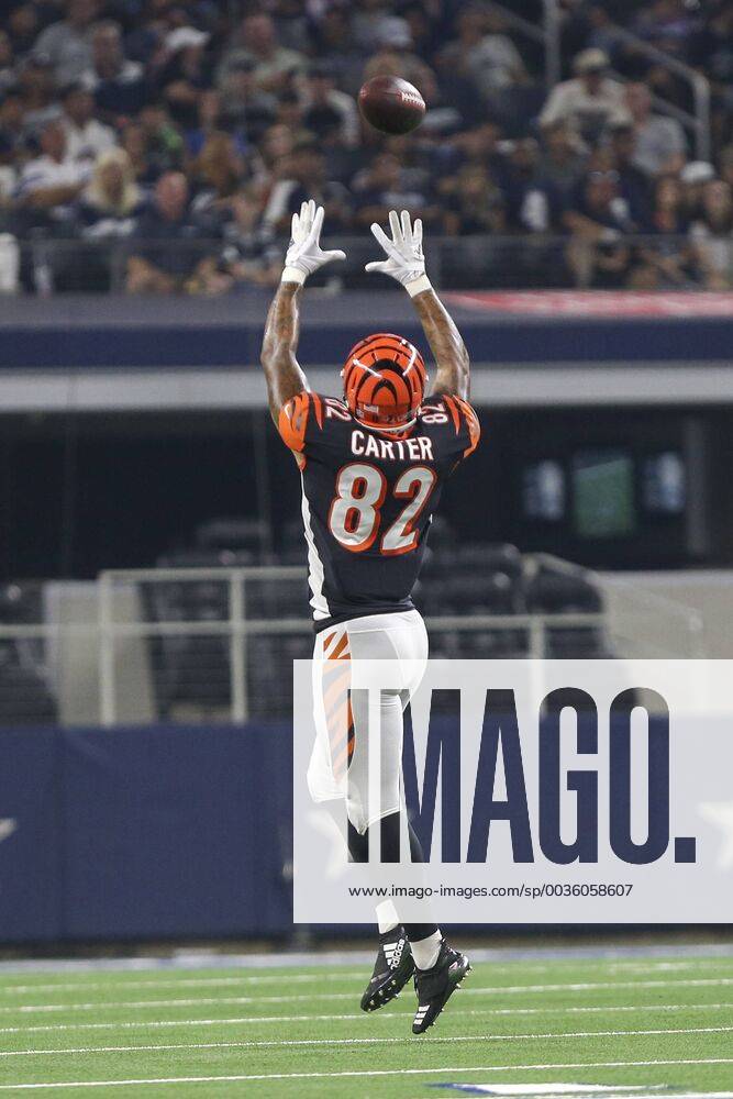 Cincinnati Bengals tight end Cethan Carter (82) after an NFL