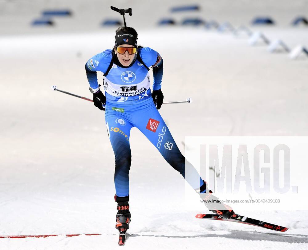 Chloe Chevalier of France competes during women s 7,5 km sprint competition  at the IBU