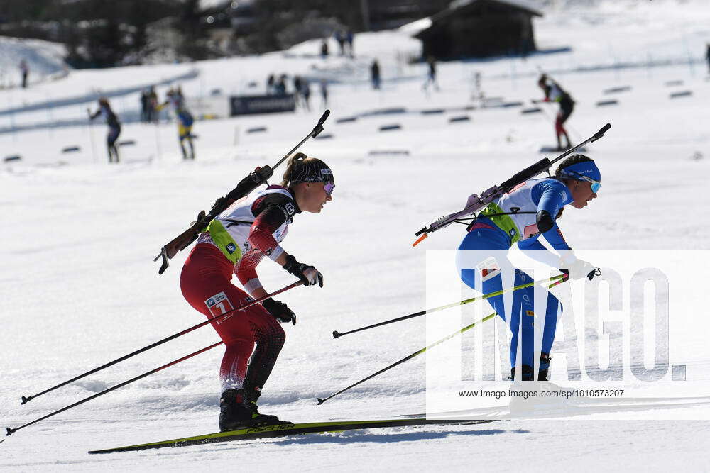 Biathlon TRABUCCHI Beatrice ITA vor GANDLER Anna AUT bei der