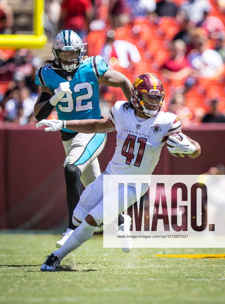 Washington Commanders running back Jonathan Williams (41) runs