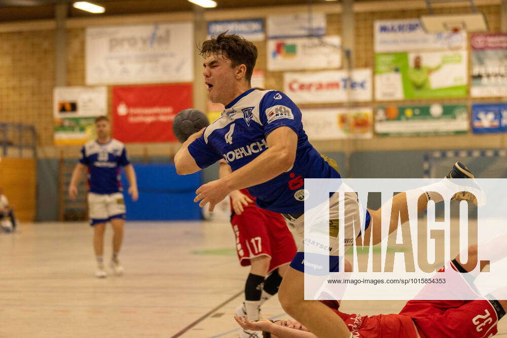 Elias Newel (TV Plochingen, 04) erzielt ein Tor GER, TV Plochingen vs