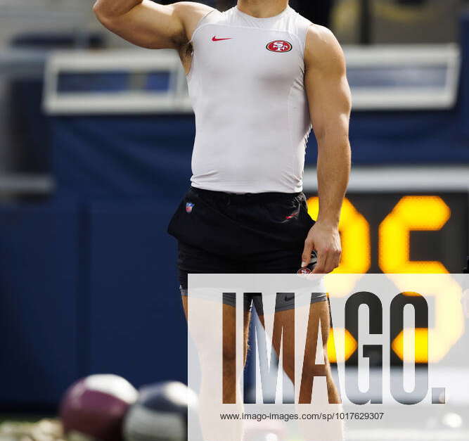 San Francisco 49ers defensive end Nick Bosa (97) reacts during an NFL  football game against the Los Angeles Rams, Sunday, Oct. 30, 2022, in  Inglewood, Calif. (AP Photo/Kyusung Gong Stock Photo - Alamy