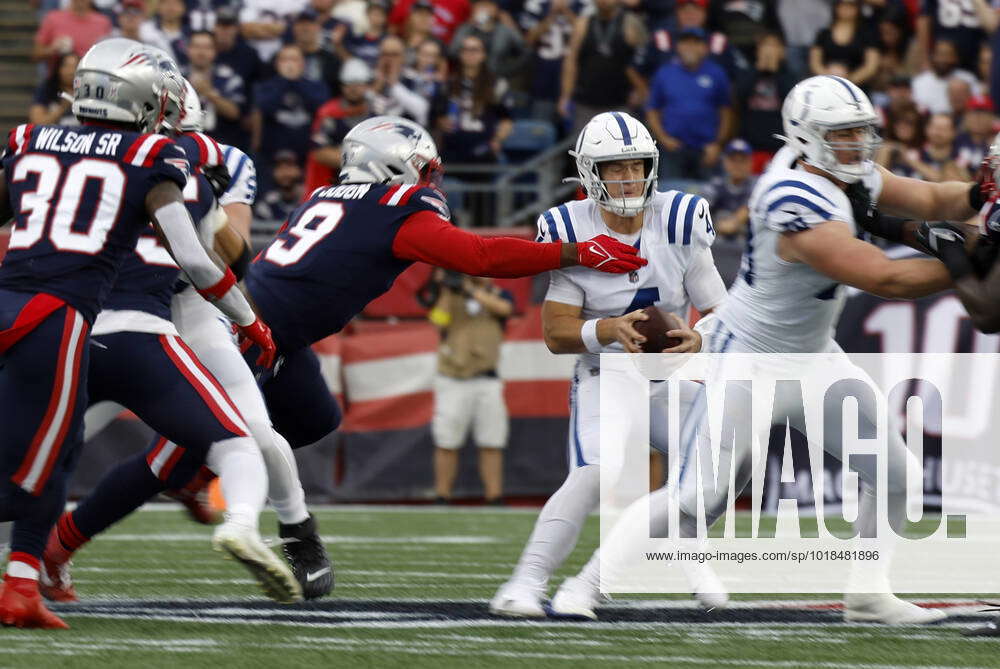 FOXBOROUGH, MA - NOVEMBER 06: Indianapolis Colts quarterback Sam