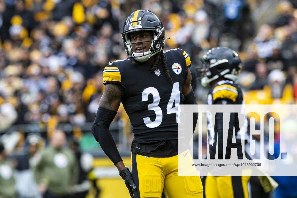 PITTSBURGH, PA - NOVEMBER 13: Pittsburgh Steelers safety Terrell Edmunds  (34) looks on during the