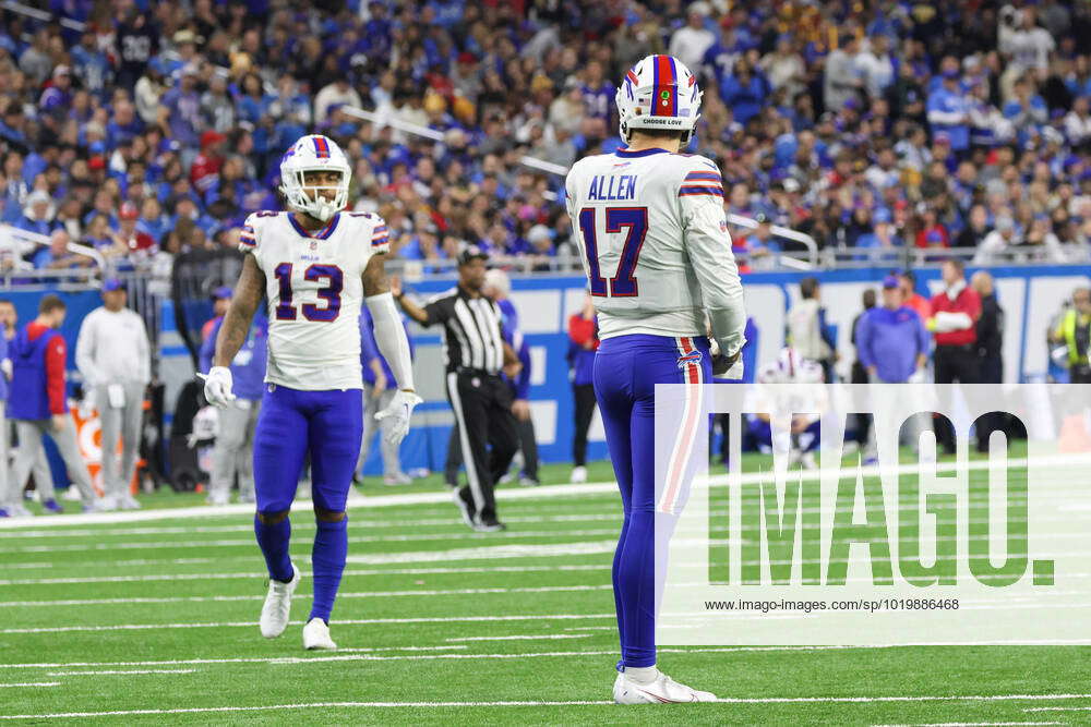 DETROIT, MI - NOVEMBER 24: Buffalo Bills WR Gabe Davis (13) before