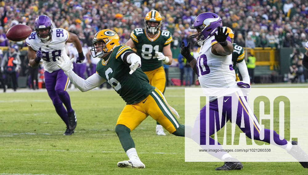 NFL, American Football Herren, USA Minnesota Vikings at Green Bay Packers  Jan 1, 2023; Green Bay