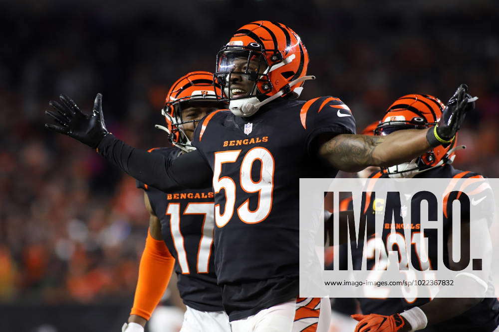 Cincinnati, Ohio, USA. 15th Jan, 2023. Cincinnati Bengals LB Akeem