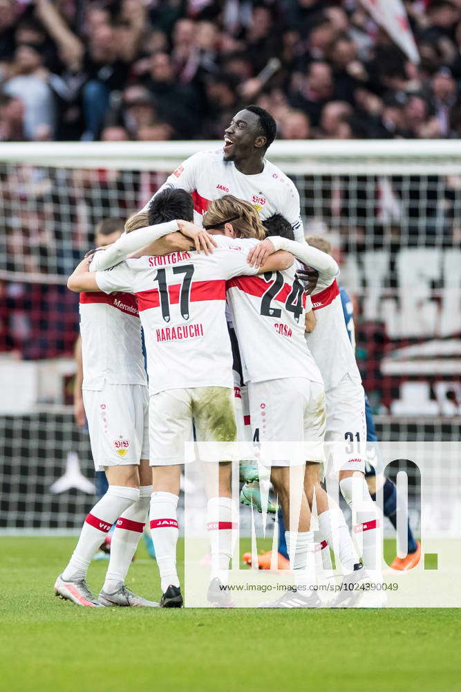 1. Fussball Bundesliga, VfB Stuttgart - 1. FC Koeln; 18.02.2023 Jubel ...