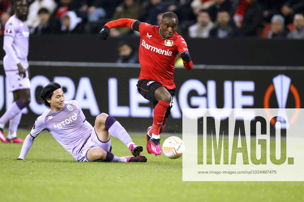 Diaby Moussa Team Bayer 04 Leverkusen Mit Minamino Takumi Uefa Europa