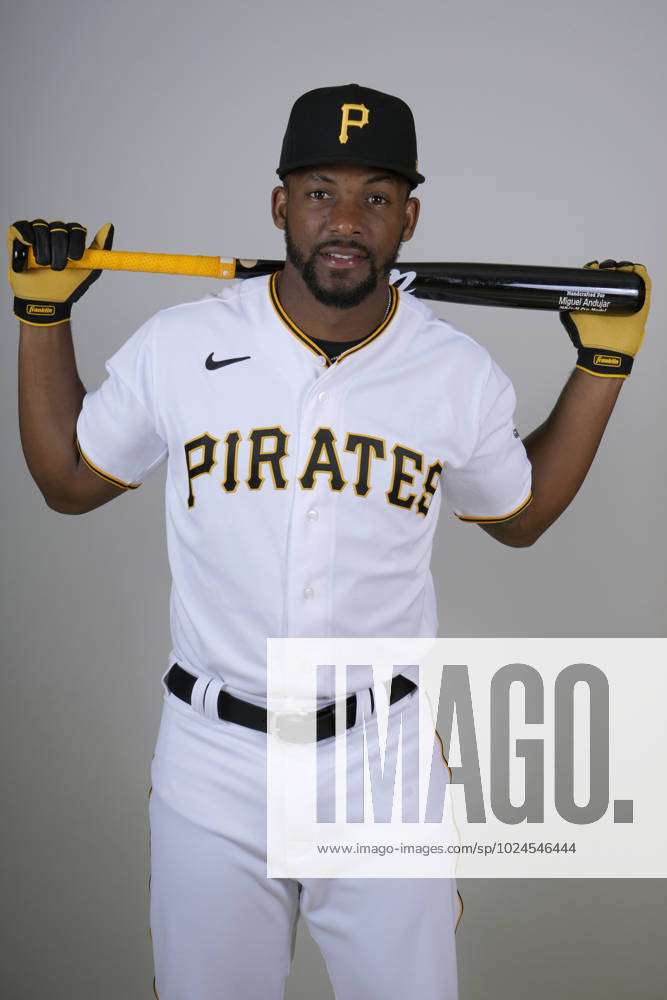 This is a 2023 photo of Miguel Andujar of the Pirates baseball team. This  image reflects the Pirates roster as of Wednesday, Feb. 22, 2023, in  Bradenton, Fla., when this image was