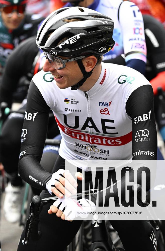 Slovenian Tadej Pogacar of UAE Team Emirates pictured at the start