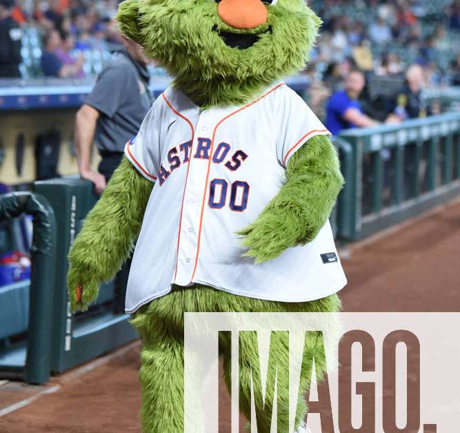 Houston, United States. 18th Apr, 2023. Houston Astros mascot