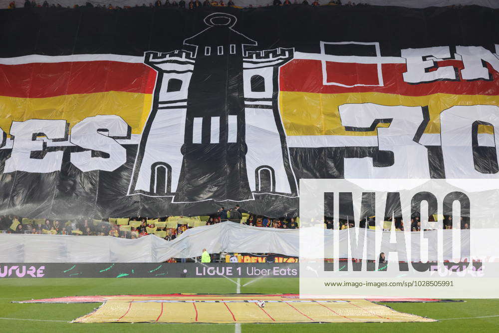 Tifo Lens during the match between RC Lens and AS Monaco FOOTBALL