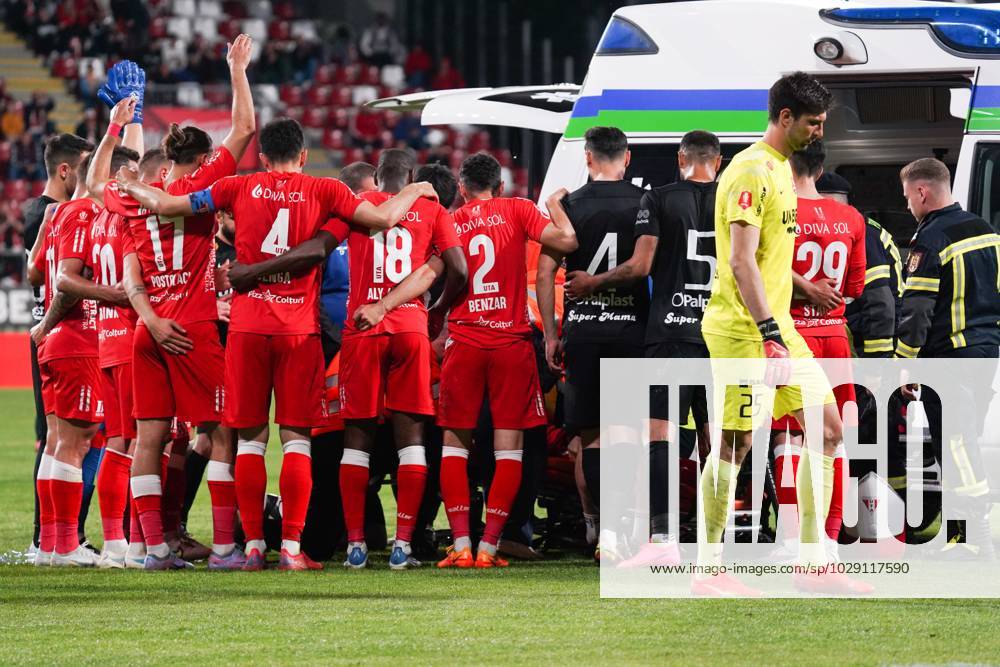 The Romania Liga I Relegation Group match between UTA Arad and FC  Hermannstadt UTA Arad pose