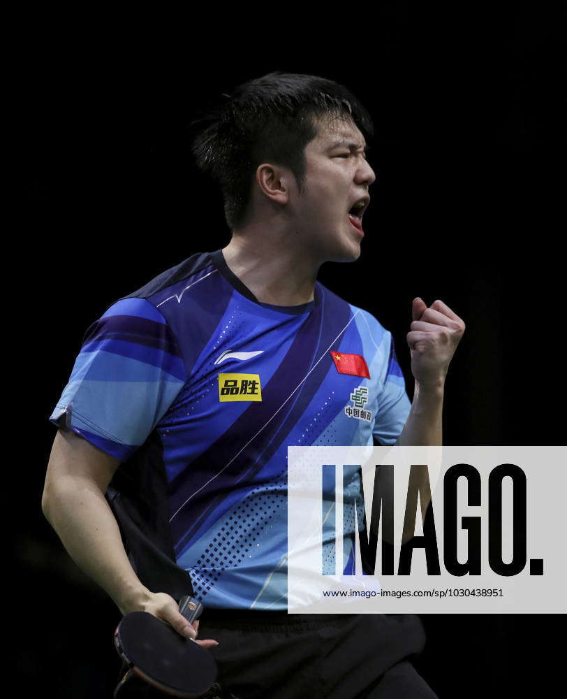 (230528) DURBAN, May 28, 2023 Fan Zhendong of China celebrates