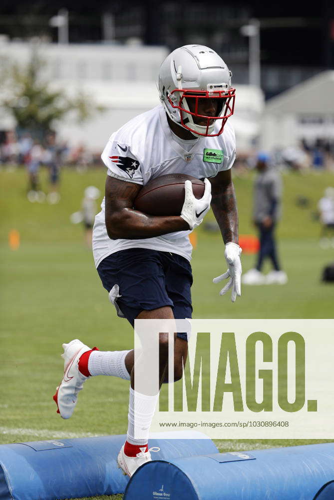 New England Patriots running back Pierre Strong Jr. (35) during