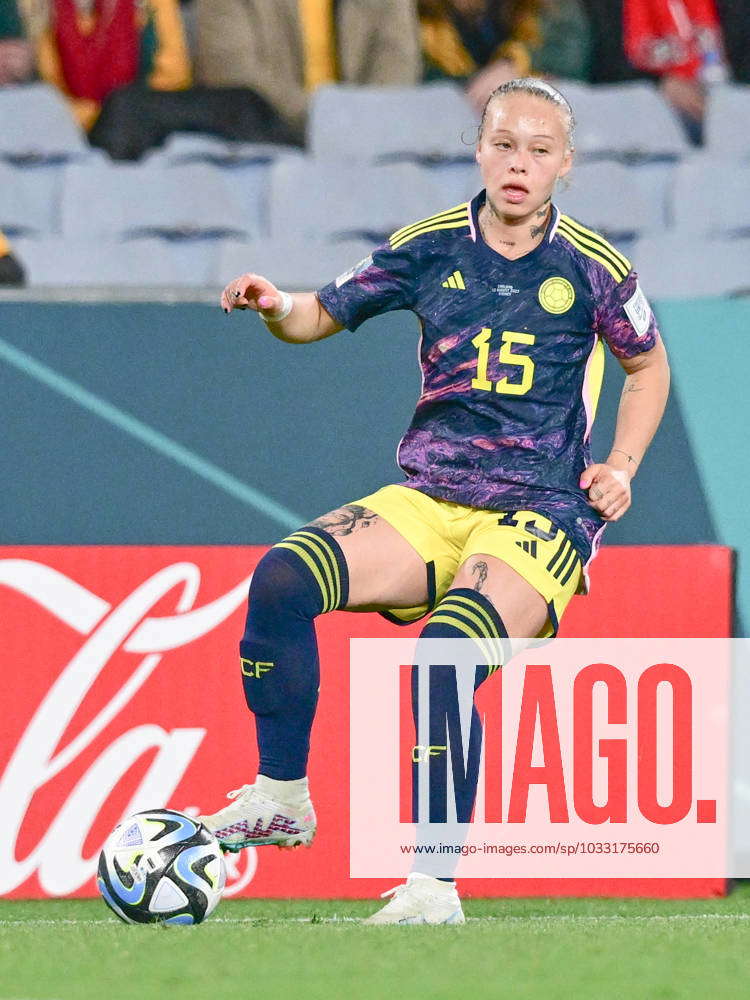 Sydney, Australia: Ana Maria Guzman Zapata of Colombia women national  soccer team is seen in action, image size:750x1000