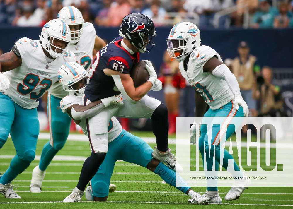 August 19, 2023: Miami Dolphins safety Jevon Holland (8) during a preseason  game between the Miami Dolphins and the Houston Texans in Houston, TX.  Trask Smith/CSM Stock Photo - Alamy