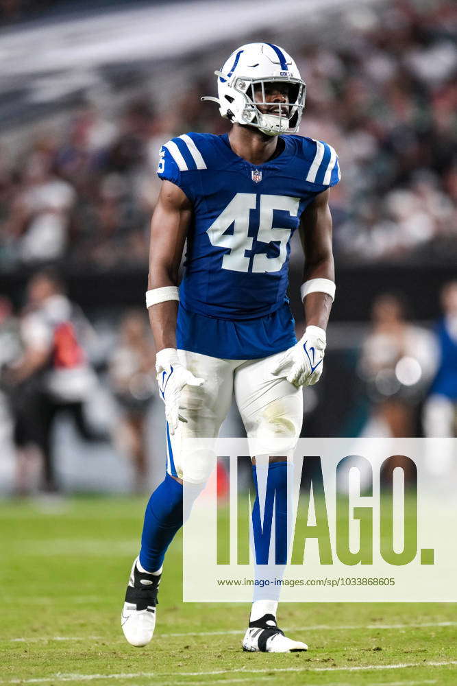 Indianapolis Colts linebacker E.J. Speed (45) in action against