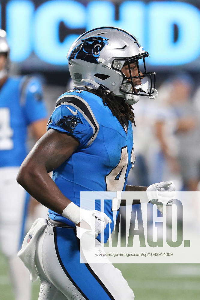 Carolina Panthers running back Spencer Brown (41) looks on against