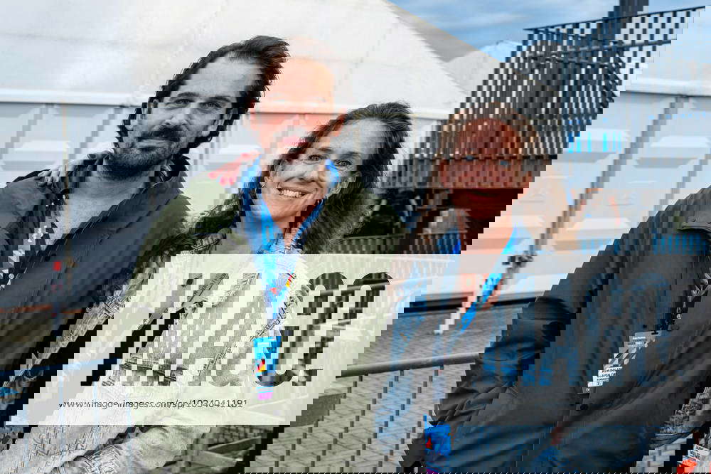Hockey Europameisterschaft, Empfang des DHB 24.08.23, Adrian von der Groeben, ZDF Moderator, Janne