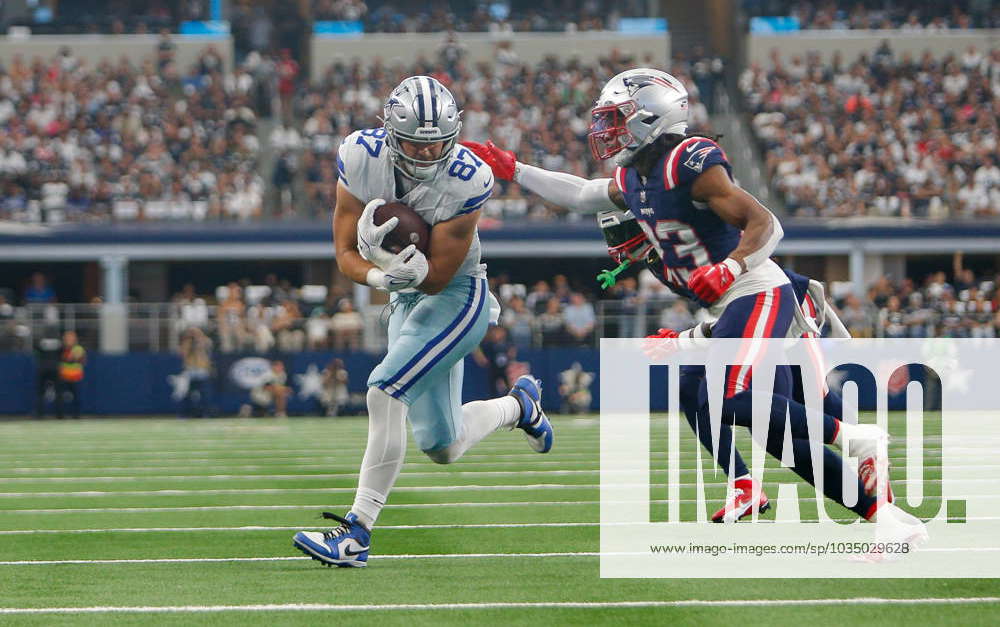 Dallas Cowboys tight end Jake Ferguson (87) is seen after an NFL football  game against the New York Giants, Thursday, Nov. 24, 2022, in Arlington,  Texas. Dallas won 28-20. (AP Photo/Brandon Wade