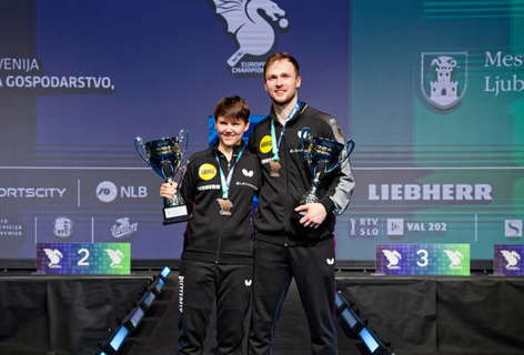 Tischtennis, EM in Ljubljana, Mixed, Benedikt Duda und Nina Mittelham gewinnen Gold