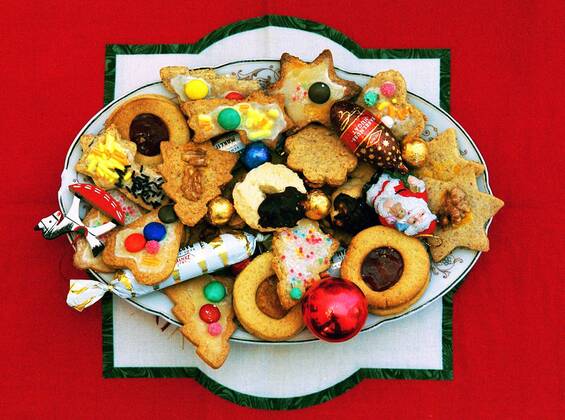 Bunter Weihnachtsteller