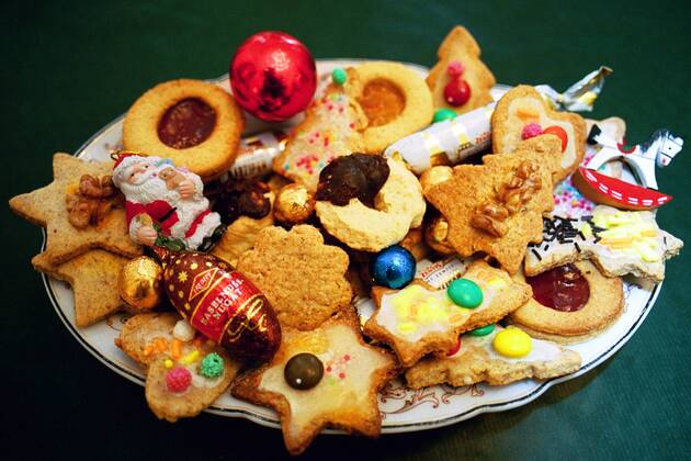Bunter Weihnachtsteller