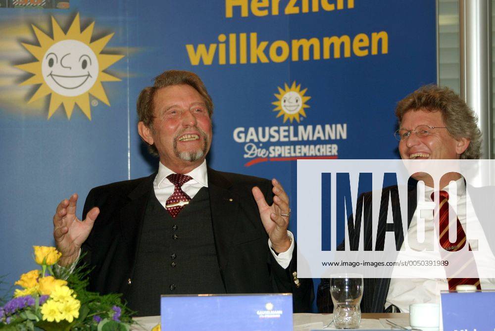 Paul Gauselmann (li., GER Vorstandsvorsitzender Gauselmann AG) Und Sein ...