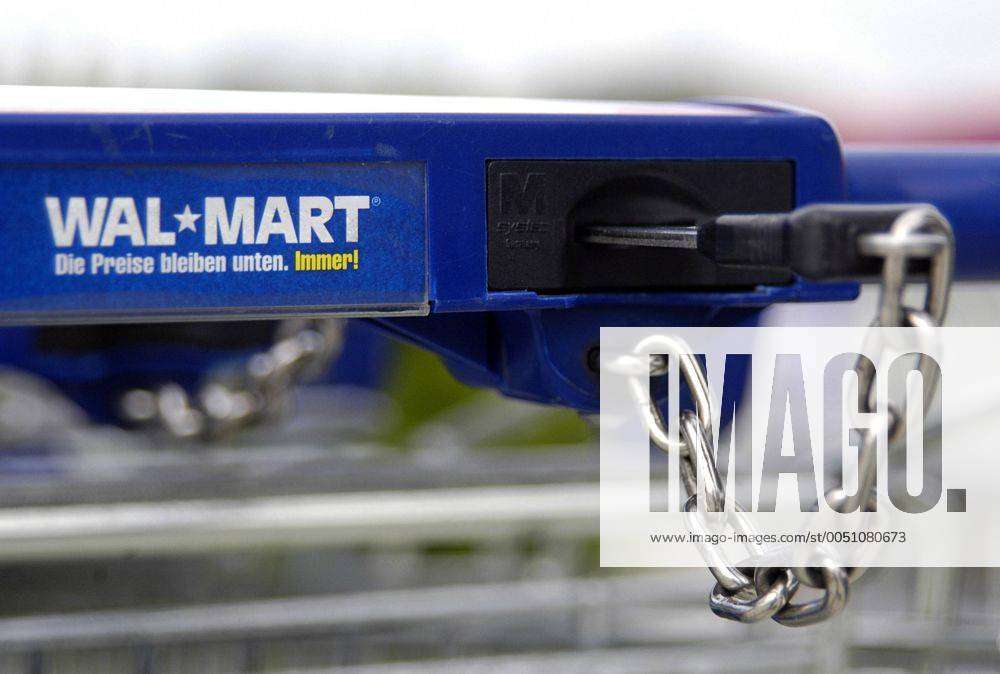 Unternehmen: Walmart Wal Mart-Einkaufswagen mit Diebstahlsicherung in