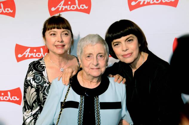 Sängerin Mireille Mathieu mit Mutter Macette und Schwester Matite  anlässlich des Jubiläums