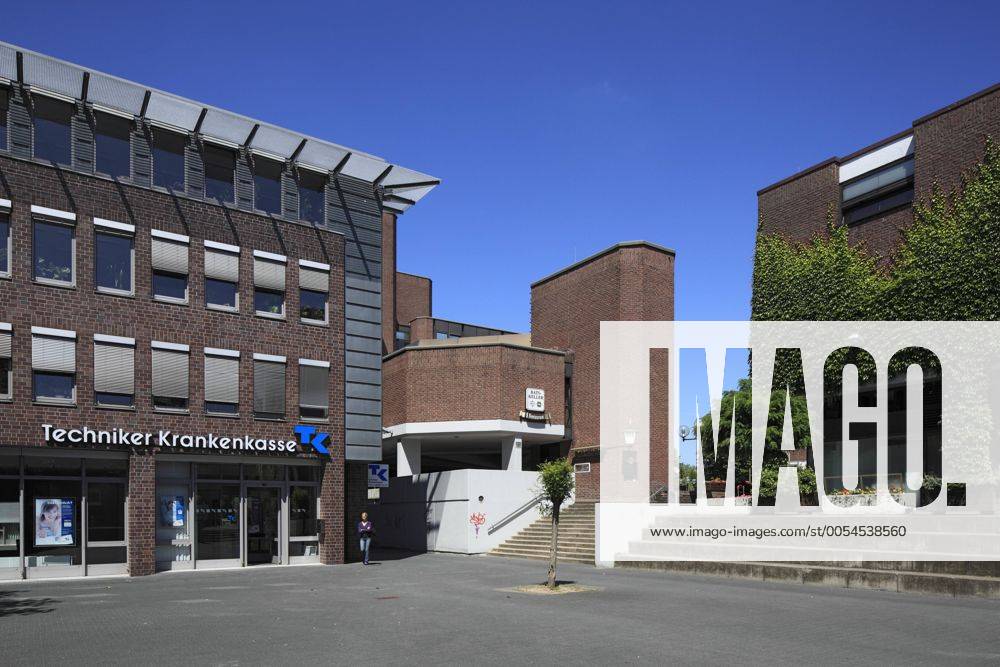 Rathaus und Verwaltung der Techniker-Krankenkasse in Wesel, Niederrhein, Nordrhein-Westfalen