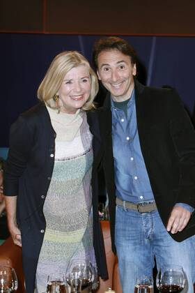 Jutta Speidel mit Ehemann Bruno Maccallini bei der Aufzeichnung der NDR Talk Show im Studio