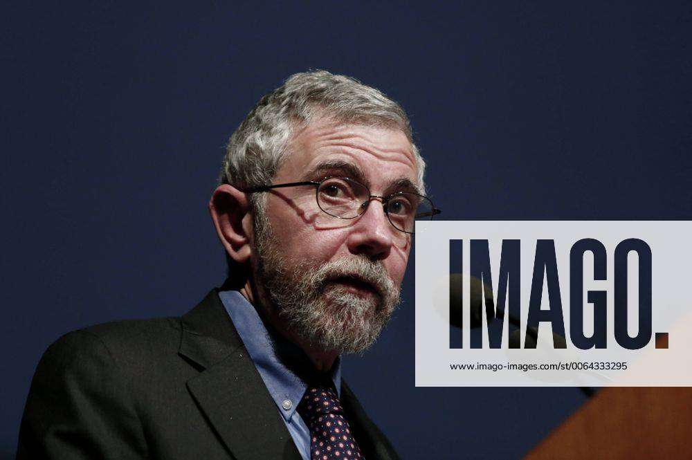 April 17 2015 Athens Athens Greece Lecture By Nobel Prize Winner Economist Paul Krugman In
